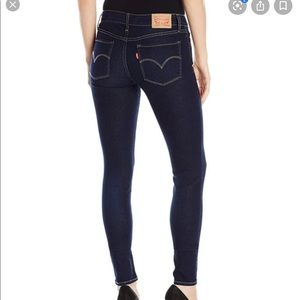 Levi’s 711 Skinny Jeans Dark Wash Indigo Long